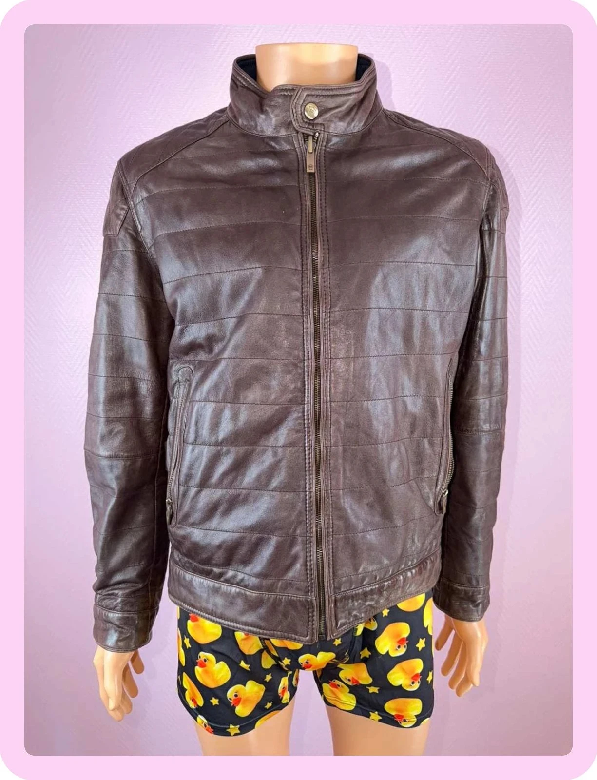 Abrigo Chaqueta de cuero hombre Massimo dutti talla l impecable – photo 4